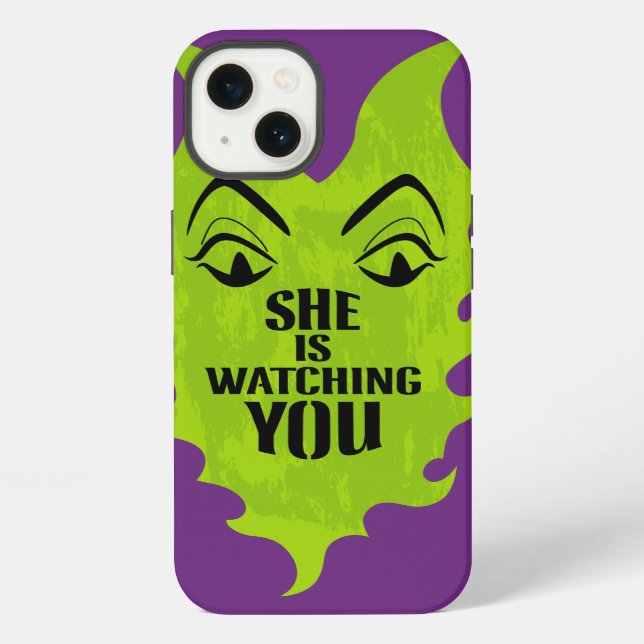 Maleficent - She is Watching You iPhone Case (Back)