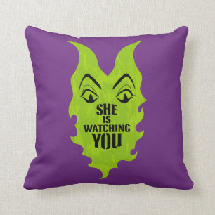 Maleficent - She is Watching You Throw Pillow