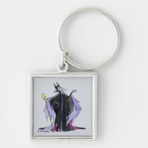Maleficent Strikes a Pose Keychain