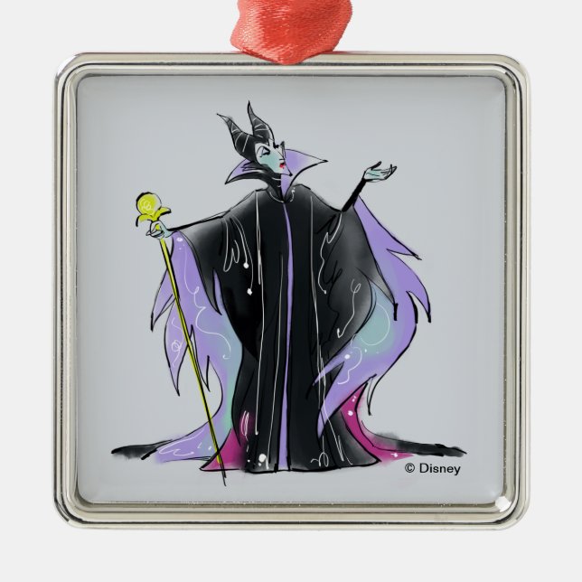 Maleficent | Strikes a Pose Metal Ornament (Front)