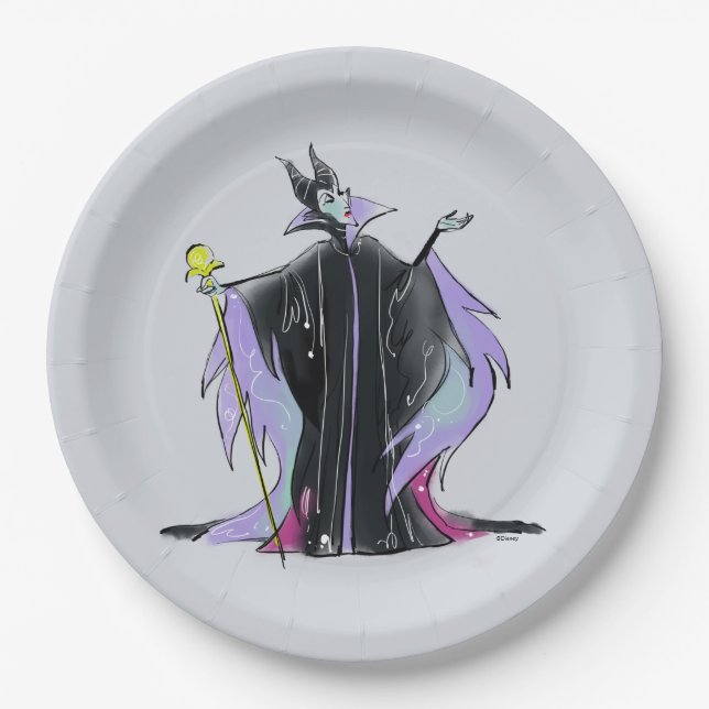 Maleficent | Strikes a Pose Paper Plate (Front)