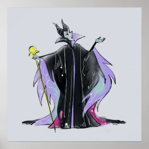 Maleficent Strikes a Pose Poster