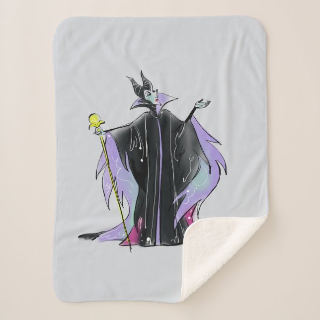 Maleficent | Strikes a Pose Sherpa Blanket (Front)
