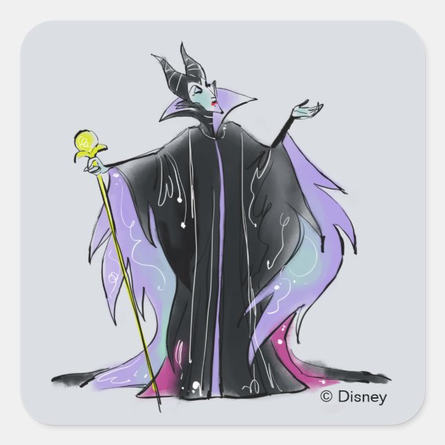 Maleficent | Strikes a Pose Square Sticker (Front)