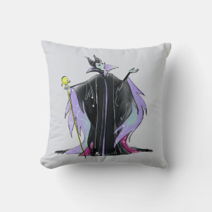 Maleficent   Strikes a Pose Throw Pillow