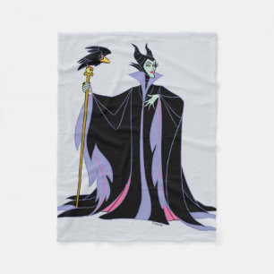Maleficent With Diablo Fleece Blanket