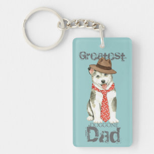 Malemute Dad Keychain