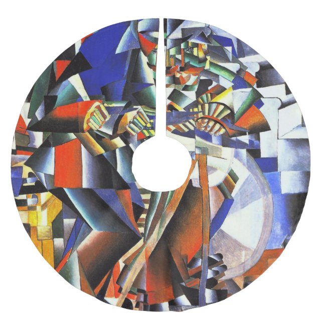 Malevich Kazimir The Knifegrinder Brushed Polyester Tree Skirt (Front)