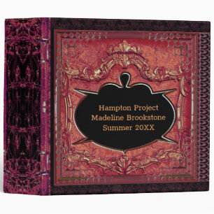 Malfontina Bohemian Chic Monogram Binder