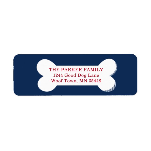 Malheur à vous un joyeux Étiquette de adresse de c (Devant)