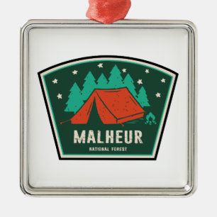 Malheur National Forest Camping Metal Ornament