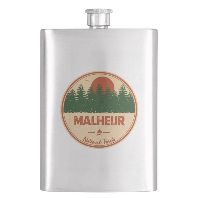 Malheur National Forest Hip Flask (Front)
