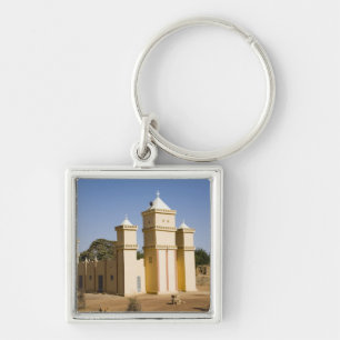 Mali, Bamako. Mosque, Bamako-Djenne Road Keychain