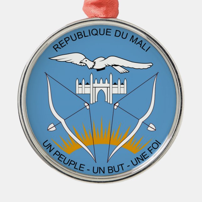 Mali Coat of Arms Metal Ornament (Front)