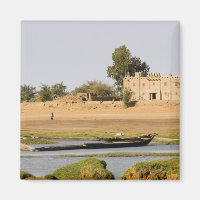 Mali, Djenne. Bani River near Djenne