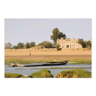 Mali, Djenne. Bani River near Djenne Photo Print
