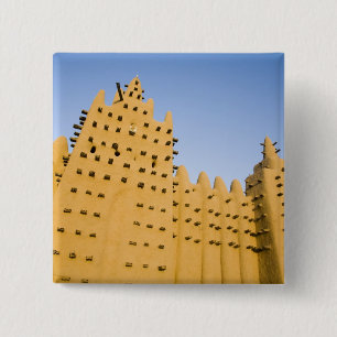 Mali, Djenne. Grand Mosque 2 Inch Square Button