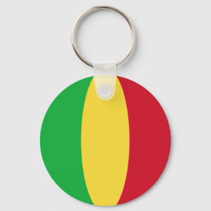 Mali Fisheye Flag Keychain