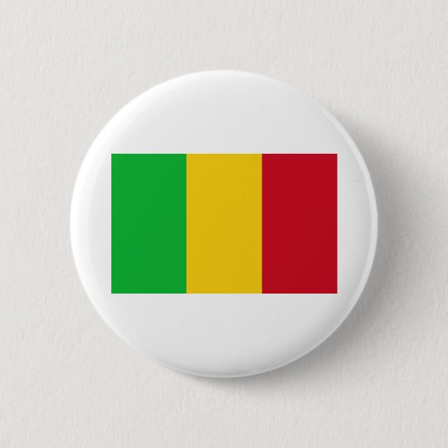 Mali Flag 2 Inch Round Button (Front)