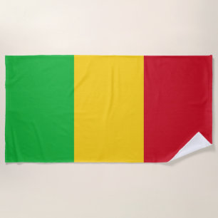 Mali Flag Beach Towel