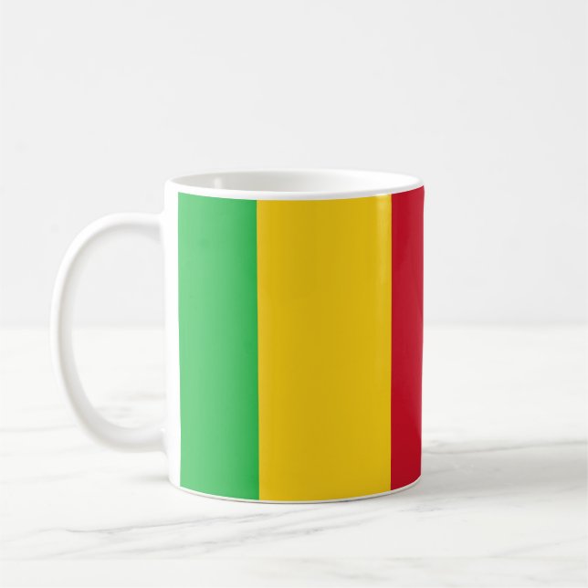 Mali Flag Ceramic Mug (Left)