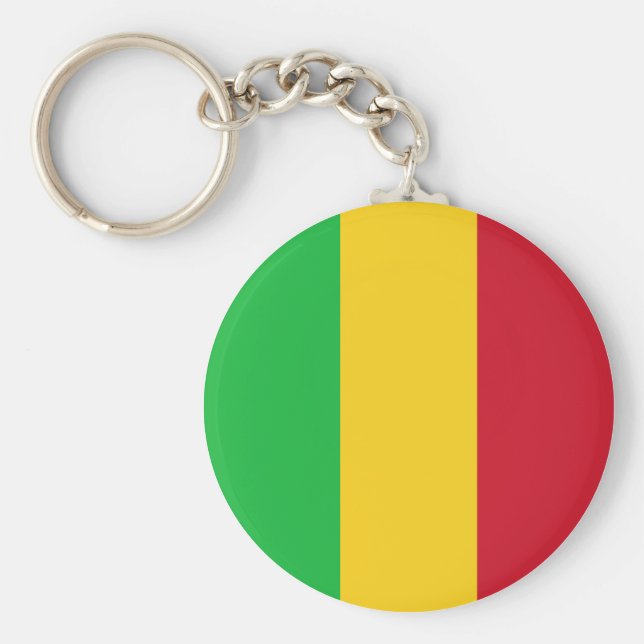 Mali Flag Keychain (Front)