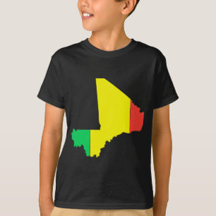 Mali flag map T-Shirt