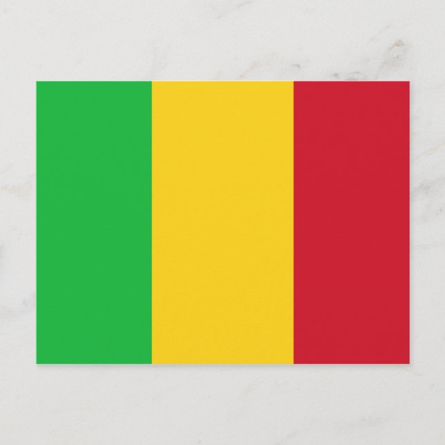 Mali Flag Postcard (Front)
