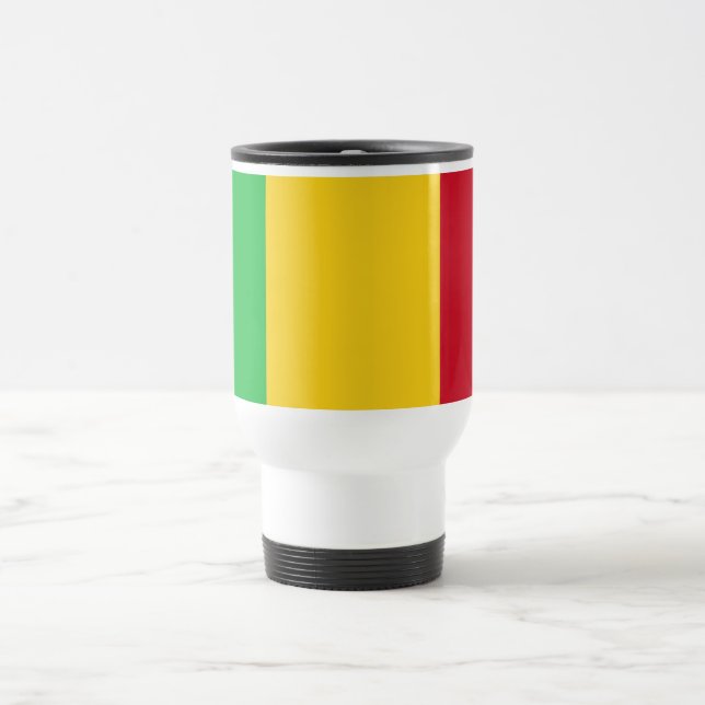 Mali Flag Travel Mug (Center)