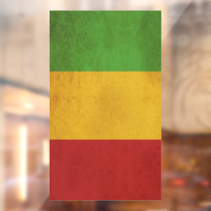 Mali Flag Vintage Design Window Cling