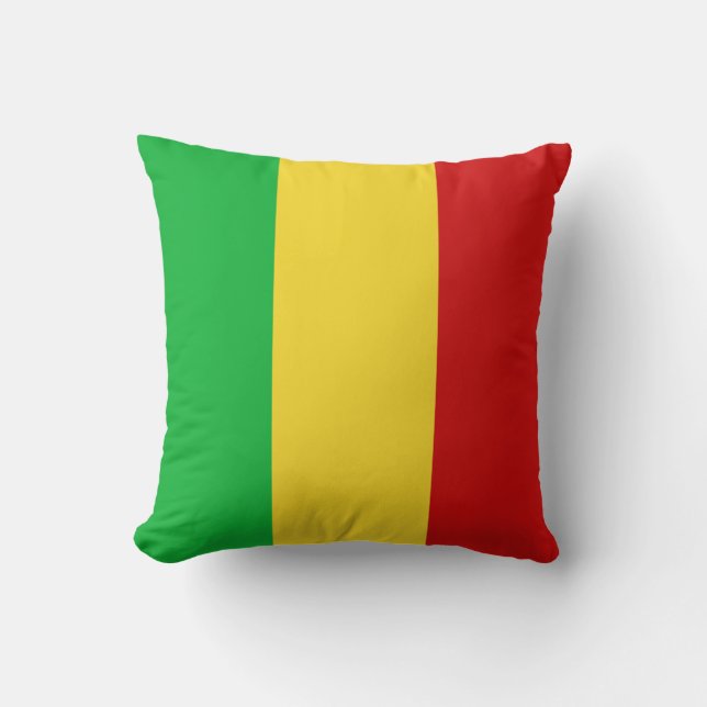 Mali Flag x Flag Pillow (Front)