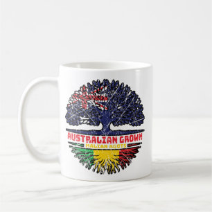 Mali Malian Australian Australia Tree Roots Flag Coffee Mug
