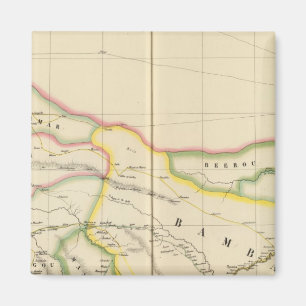 Mali Mauritania and Burkina, Africa Magnet
