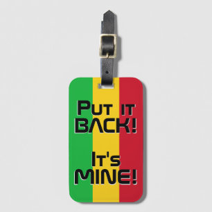 Mali National Flag Funny Patriotic Luggage Tag