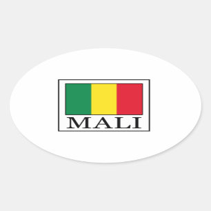 Mali Oval Sticker