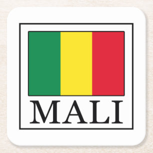 Mali Square Paper Coaster