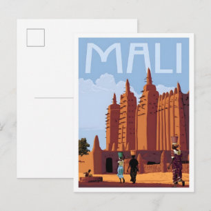 Mali Vintage Travel Postcard