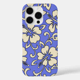 Malia Hibiscus Hawaiian Floral Periwinkle iPhone 16 Pro Case