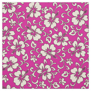 Malia Hibiscus Hawaiian Pareau Print Fabric