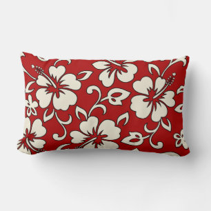 Malia Hibiscus Hawaiian Reversible Lumbar Pillows