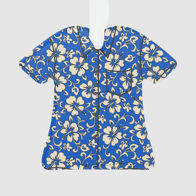 Malia Hibiscus Hawaiian Vintage Aloha Shirt (devant)