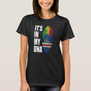 Malian And Cabo Verdean Mix DNA Heritage Flag T-Shirt