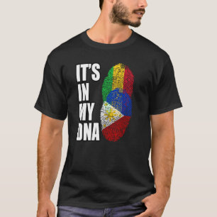 Malian And Filipino Mix DNA Heritage Flag T-Shirt