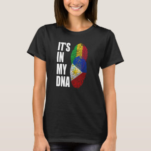 Malian And Filipino Mix DNA Heritage Flag T-Shirt