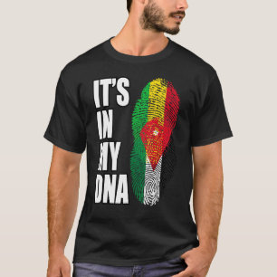 Malian And Jordanian Mix Dna Heritage Flag T-Shirt