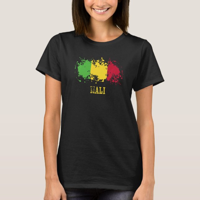 Malian enthusiasts for Mali and Mali T-Shirt (Front)