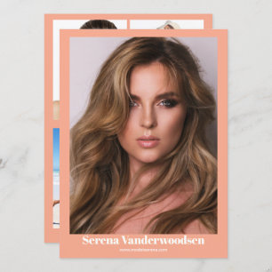 Malibu 5 Modelling Comp Card   Double Sided