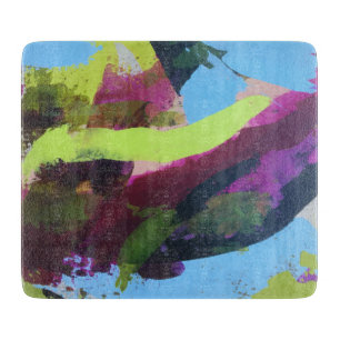 Malibu 6 x 7 Deco Glass Cutting Board