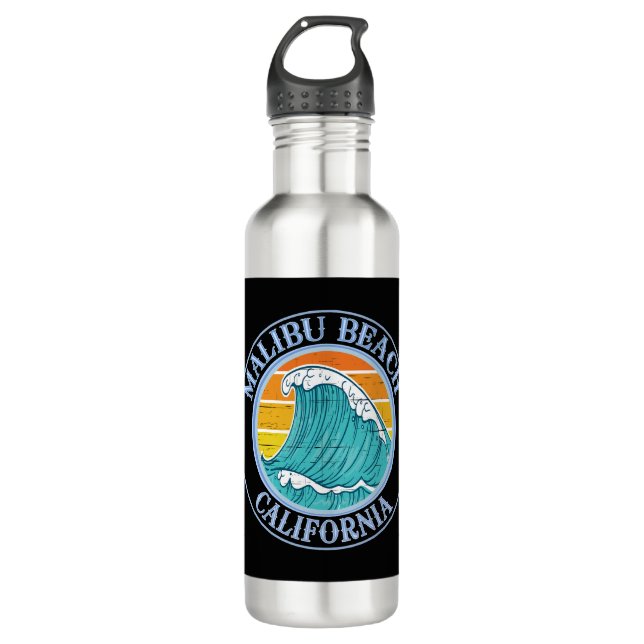 Malibu Beach California 710 Ml Water Bottle (Front)
