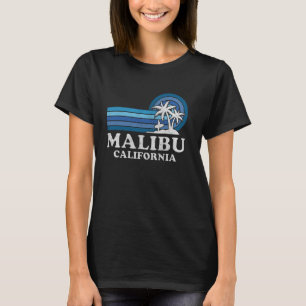 Malibu Beach California Family Summer Vacation Vin T-Shirt